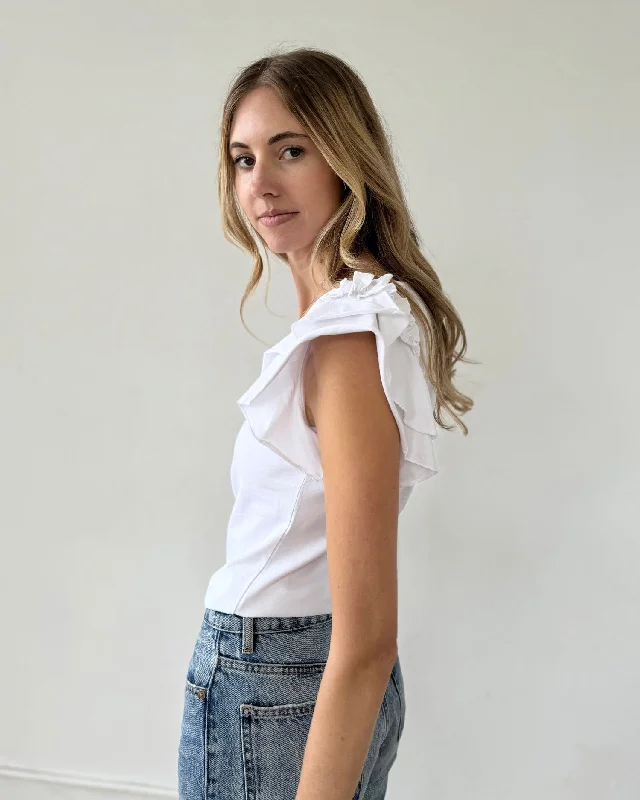 FLORENCE top in White Sustainable Organic