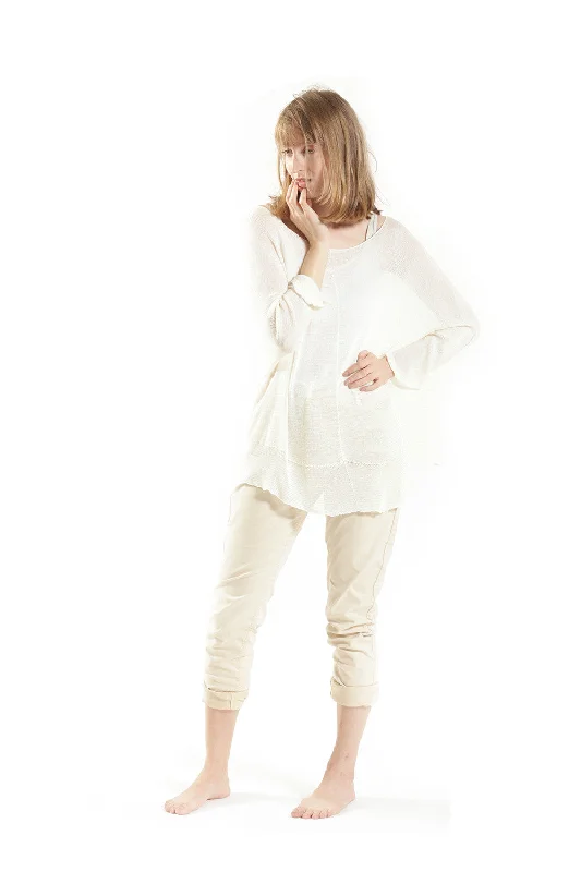Bamboo Shirt - White Classic Women's Tweed