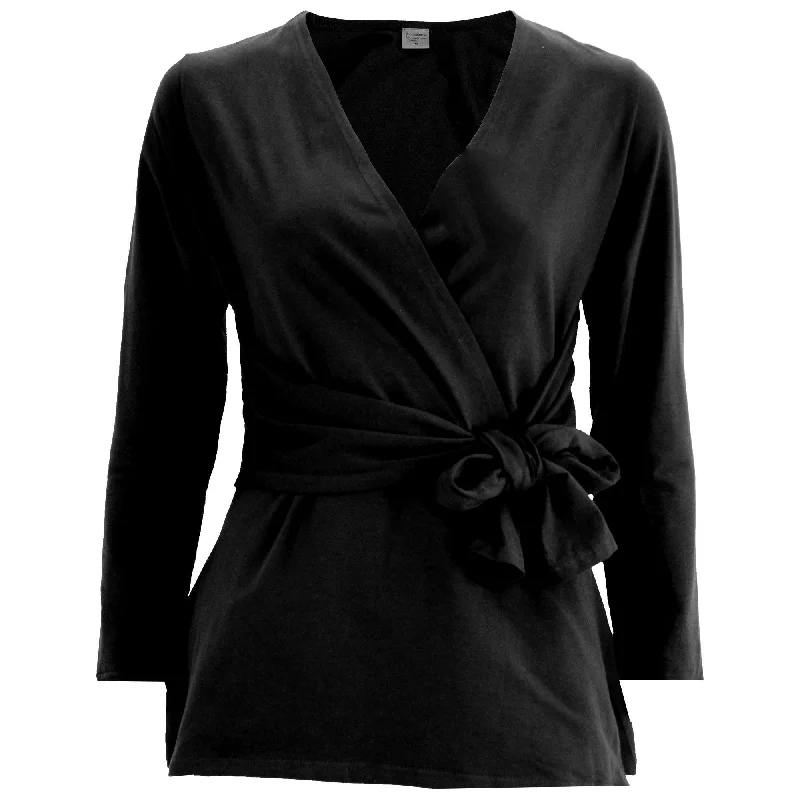 Organic Drape Tie Cardigan Women