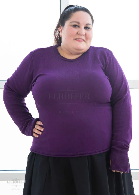 Essential Unisex Pullover Sweater - Sinister Purple Scandinavian