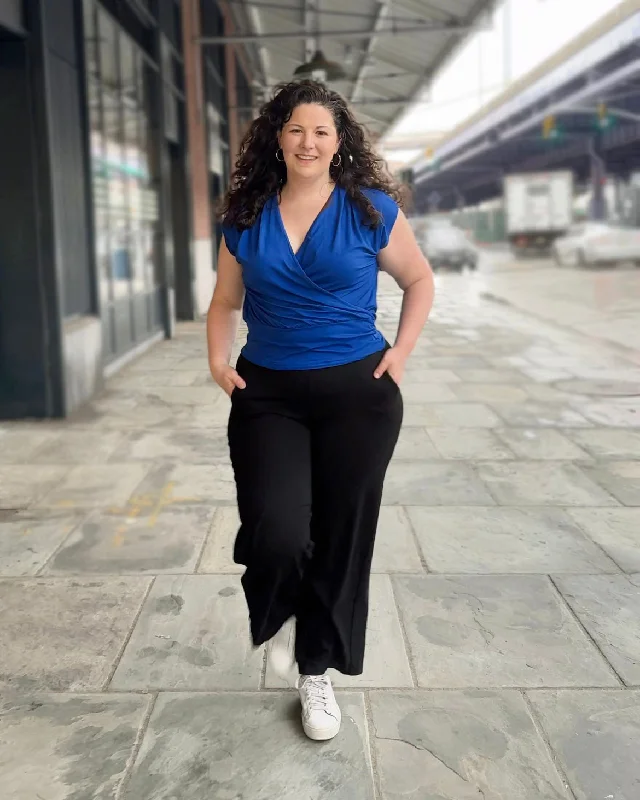 JOLIE top in Cobalt Blue Country