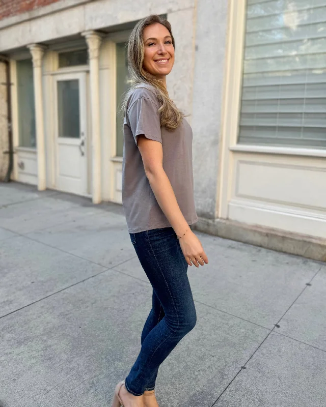 EMMY tee in Circular Grey Edgy Women's Punk