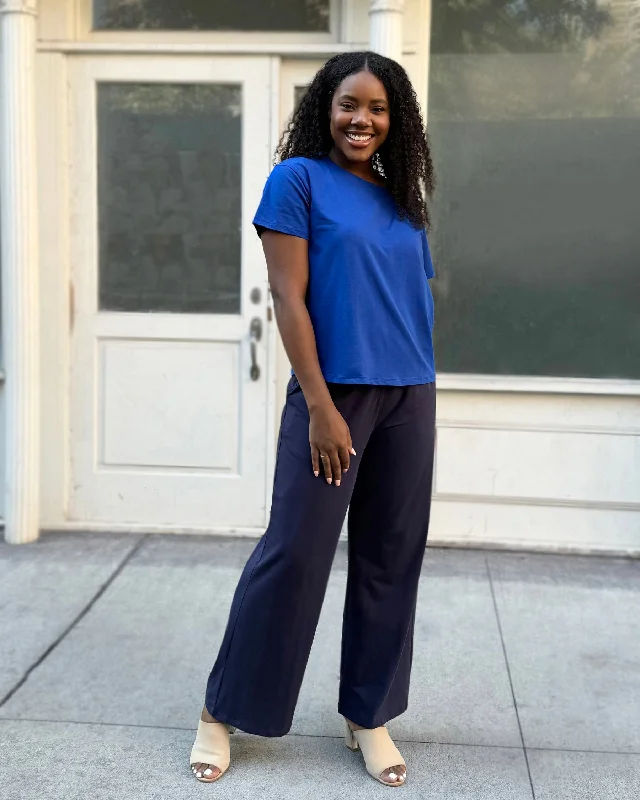 EMMY tee in Cobalt Blue Minimalist Women's Casual