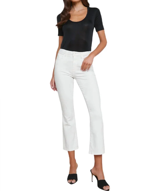 Mira Micro Boot Jeans In Blanc