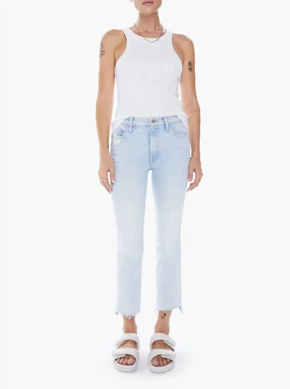 The Insider Crop Step Fray Jeans In Smooth Sailing