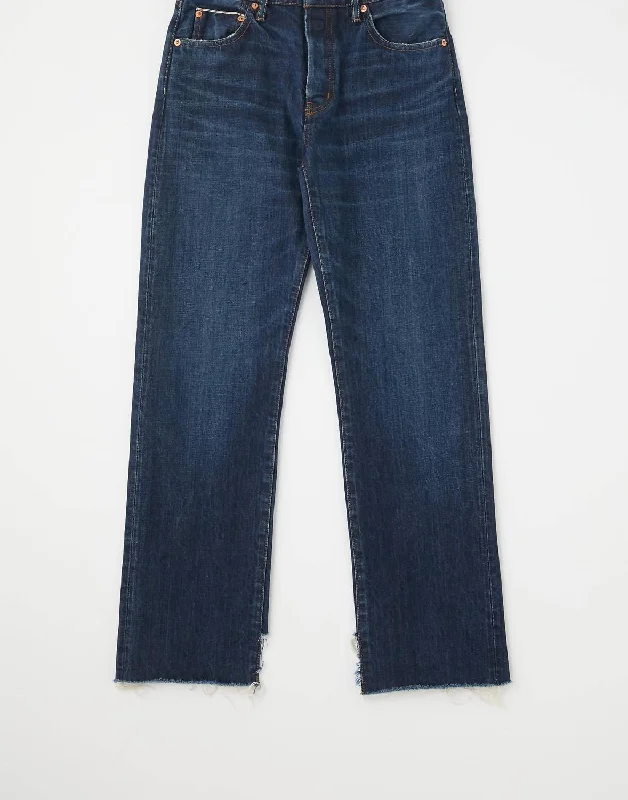 Verde Straight Jean In Dark Blue