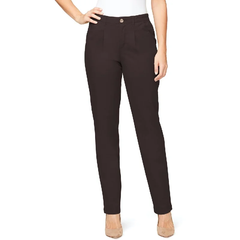 Gloria Vanderbilt Womens High Rise Tapered Straight Leg Pants