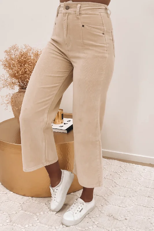 Hilary Cord Pant Beige