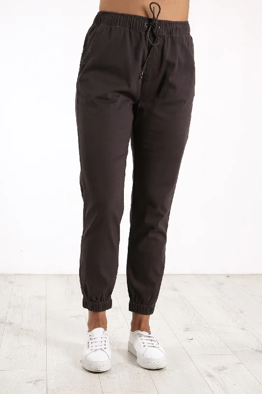 Hooky High Waist Pant Gunmetal