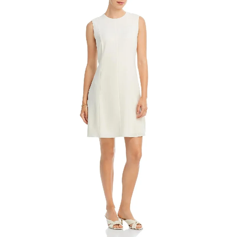 Theory Womens Crewneck Mini Shift Dress