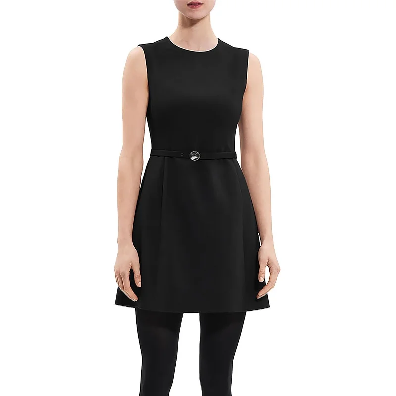 Theory Womens Wool Above Knee Wear To Work Dress