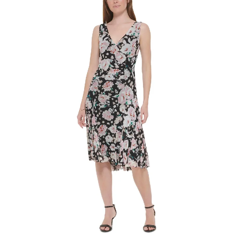 Tommy Hilfiger Womens Floral Print  Sheath Dress