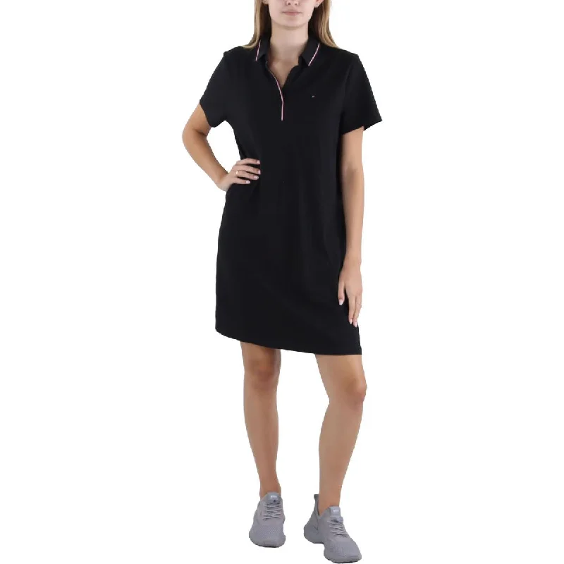 Tommy Hilfiger Womens Polo Short Shirtdress