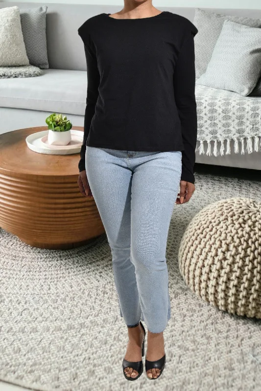 Black Long Sleeve Top