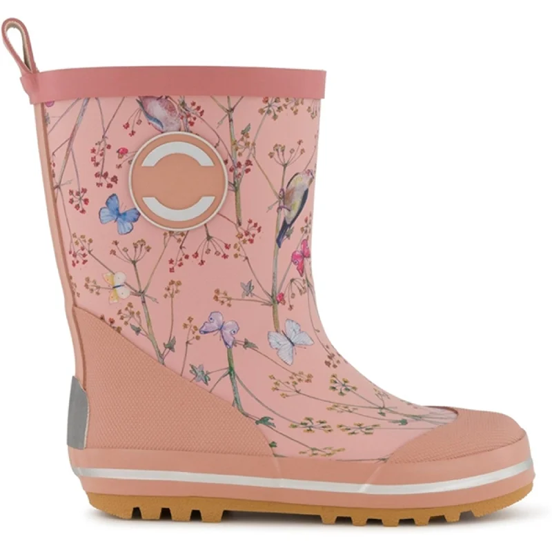 Mikk-Line Printed Wellies Warm Taupe Practical Women's Quick - dry
