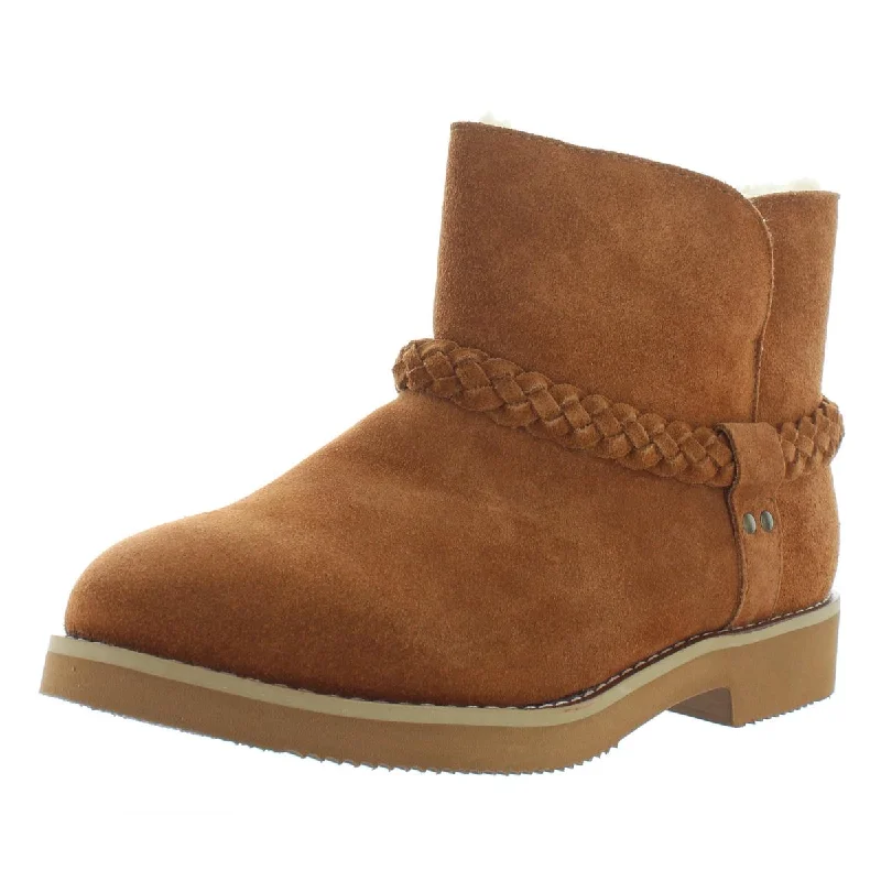 Style & Co. Womens Kaii Suede Faux Fur Lined Booties Sophisticated Women's 