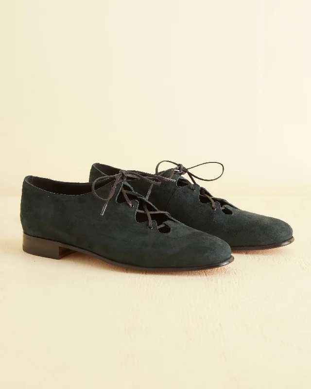 Suede County Clare Shoes - Green