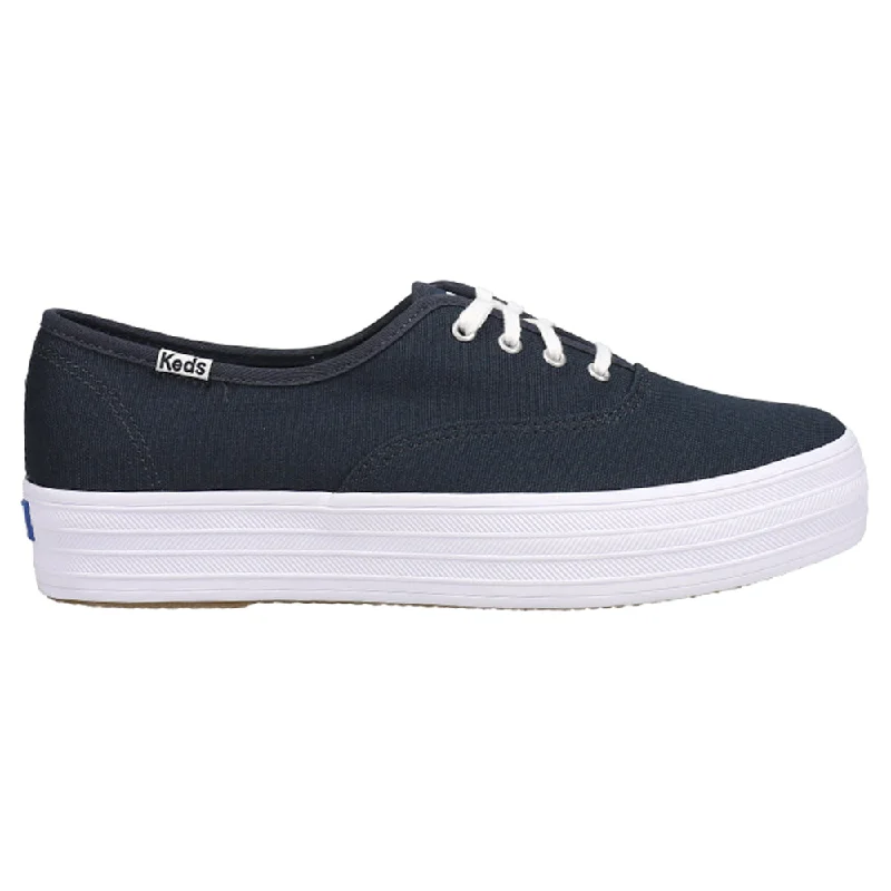 The Platform Canvas Lace Up Sneakers Women